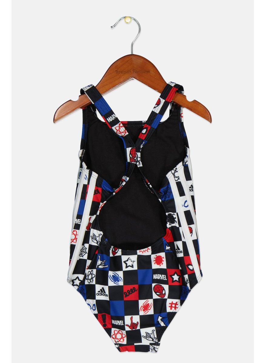 Adidas Adidas x Marvel Toddlers Girl One Piece Swimsuit, Black  - Image 2