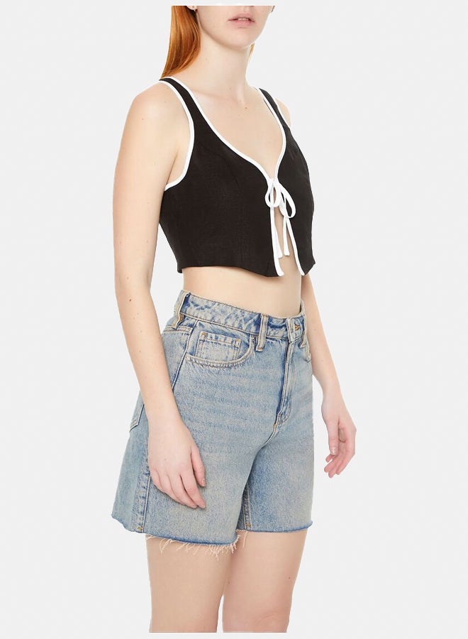 FOREVER 21 Tie-Front Crop Top - Image 2