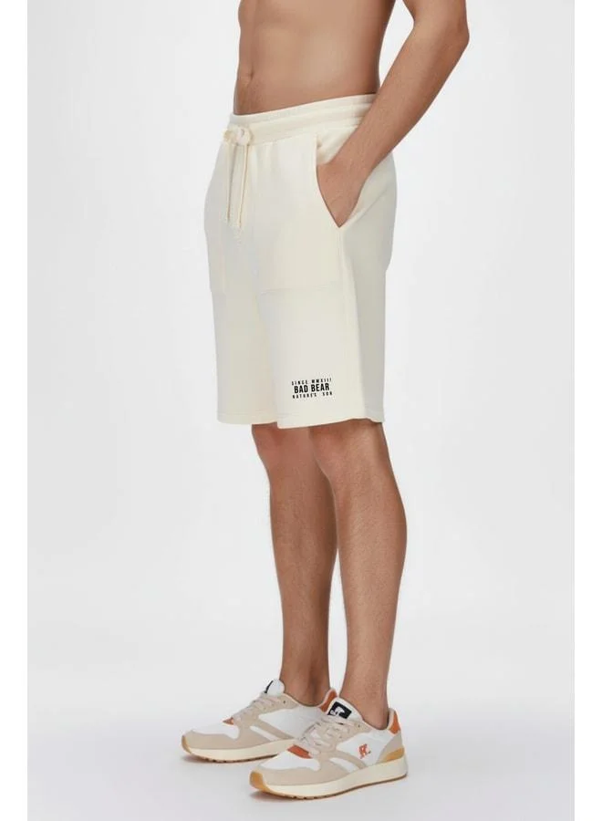 Bad Bear Upside Down White Men's Shorts.