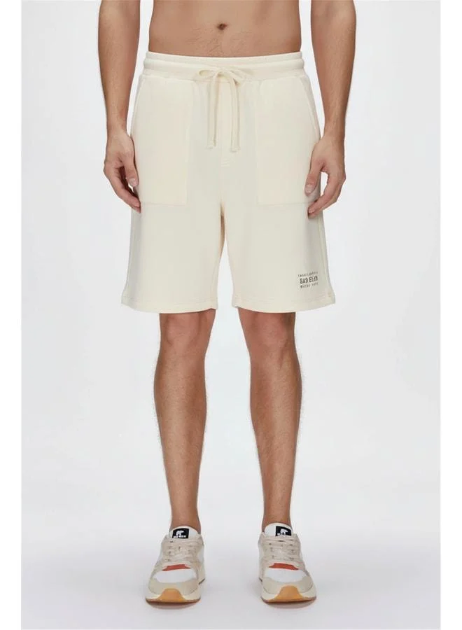 Bad Bear Upside Down White Men's Shorts.