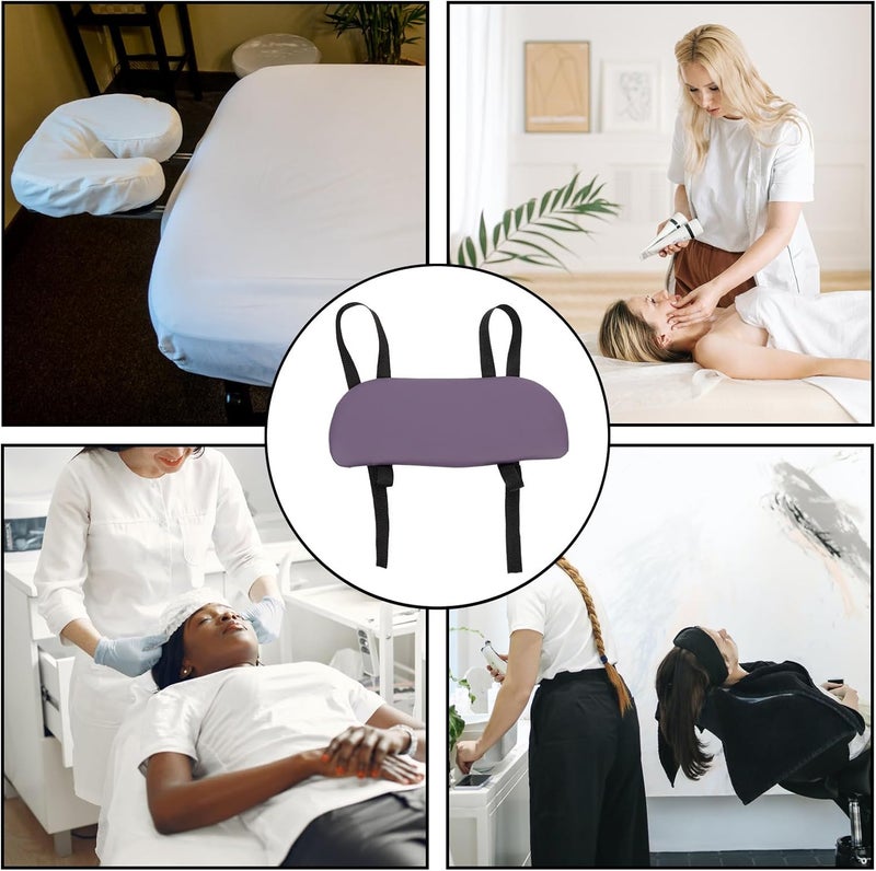 دعامة ذراع لطاولة التدليك SHOWERORO Beauty Massage Table، دعامة ذراع بلون بنفسجي، ملحق لأرجوحة القدمين، قابض حامل للدرابزين عالمي لطاولات التدليك المحمولة المهنية - Image 3