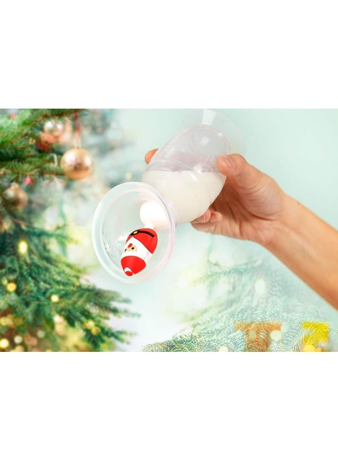 Haakaa Winter Holiday Silicone Breast Pump Stopper (Limited Edition), Santa Hat - Image 4