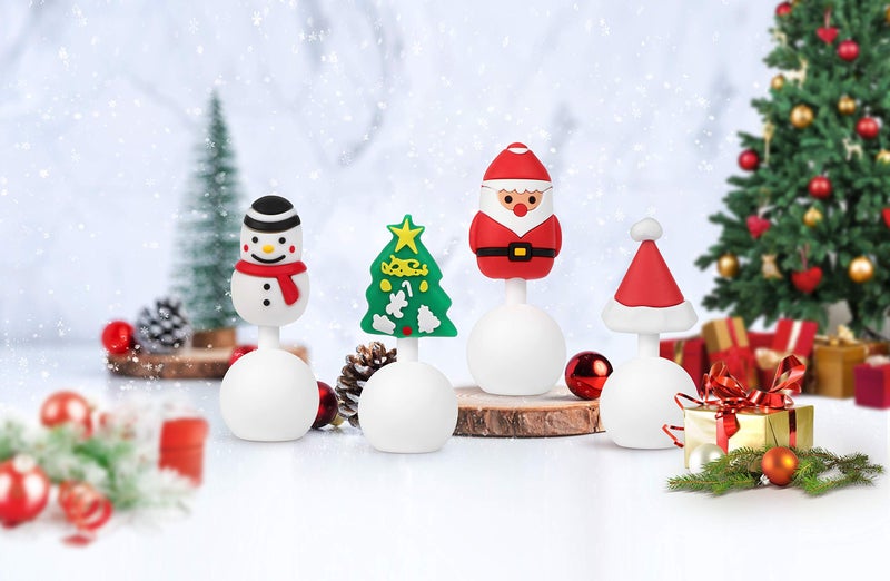 Haakaa Winter Holiday Silicone Breast Pump Stopper (Limited Edition), Santa Hat - Image 2