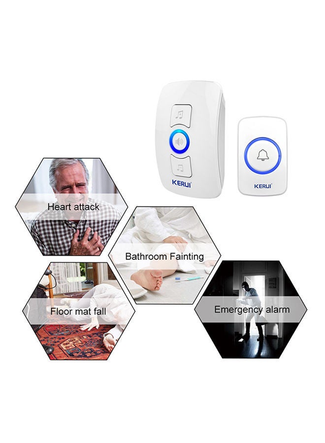 Kerui Wireless Doorbell With 32-Songs White - Image 2