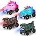 Save Unicorn Magnetic Track Cars Replacement OnlyOnly Compatible with Magnetic Car Tracks for Kids Ages 3 Flex Track Race cars Accessories Construction Building Kits for Magnet Tracks Glow in the Dark 4pack - Image 2