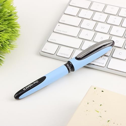 Luxor Schneider, One Hybrid Roller Ball Pen, Pack of 2, 0.5 mm Needle Tip, Ink Colour - Black, 2000 metres writing length, Cap off Time 2-3 days - Image 5