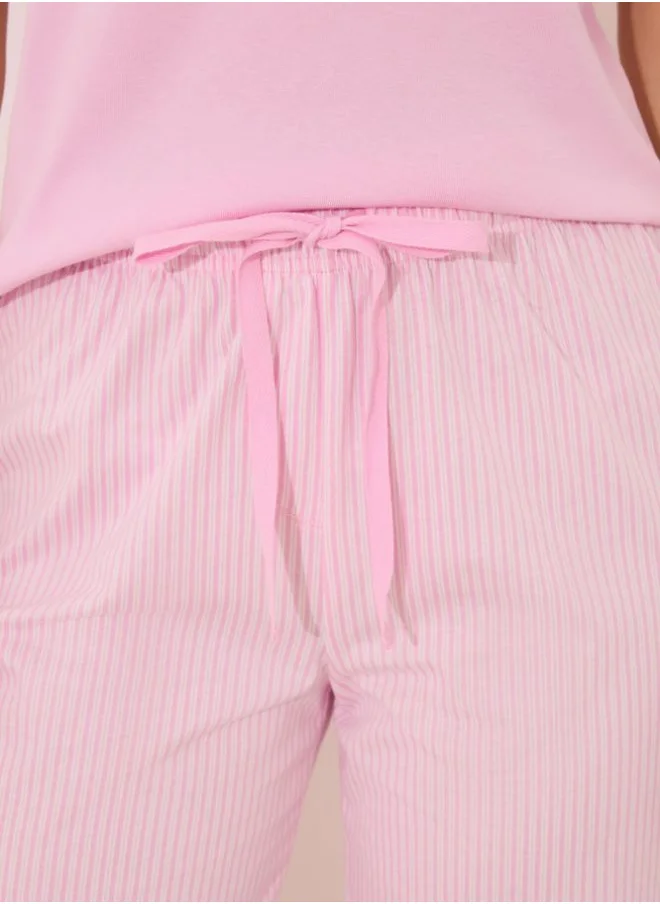 women'secret Pink cotton Capri pyjamas