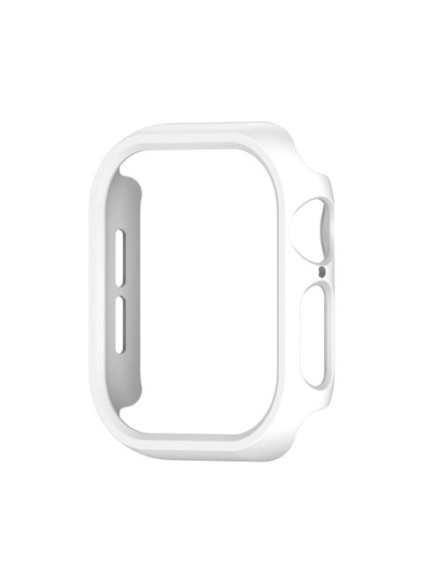 For Apple Watch 10 Case Apple Watch 9 8 Frosted Hollow Case IWatch Case Border-Color:2#White Frosted Hollow Shell-Dimensions:44mm