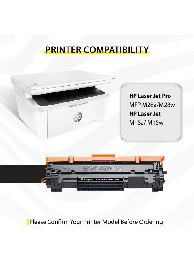 Prospect Black Toner Cartridge 44A CF244A Compatible with HP LaserJet Pro MFP M28a M28w M15a M15 for Home Office Daily Use - Image 5