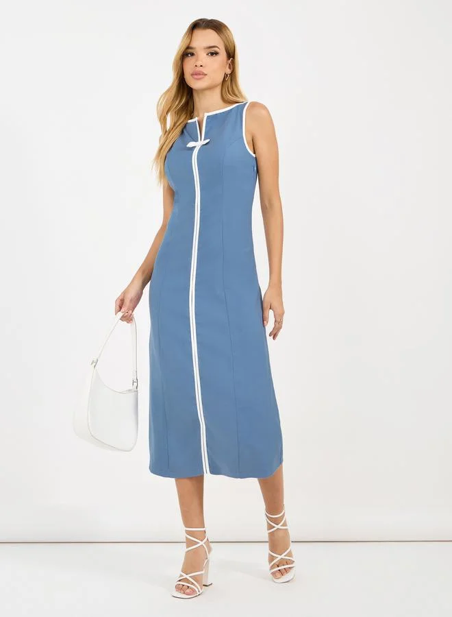 Styli Sleeveless Midi Dress