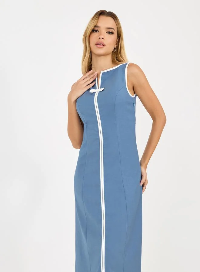 Styli Sleeveless Midi Dress