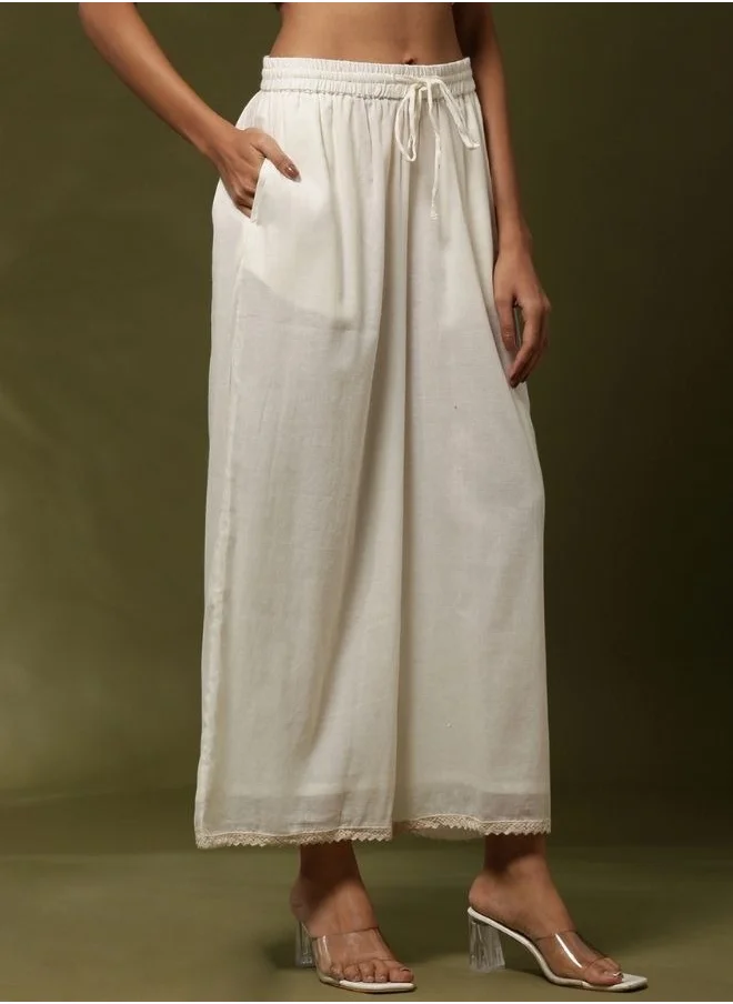 Abhishti palazzo pant-off white
