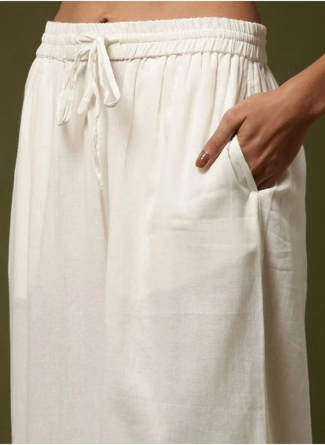 Abhishti palazzo pant-off white