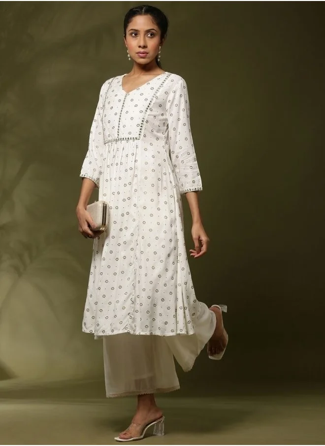 Abhishti palazzo pant-off white