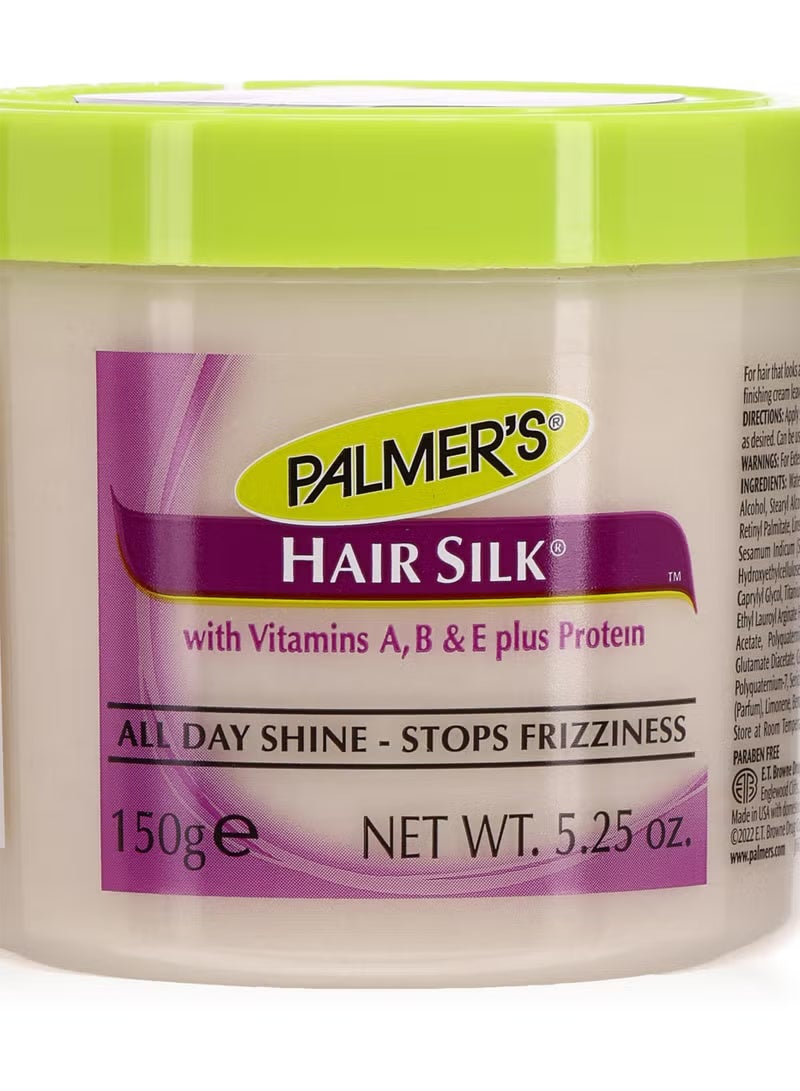 Palmers Hair Silk Cream With Vitamins A .B& E Plus Protein All Day Shine 150g