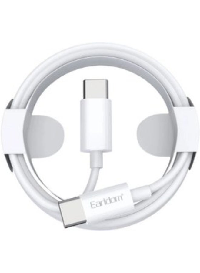 أيرلدوم كابل شحن سريع بقوة 60 وات Earldom EC-L66C PD ، من النوع تايب سي إلى النوع تايب سي - Image 1