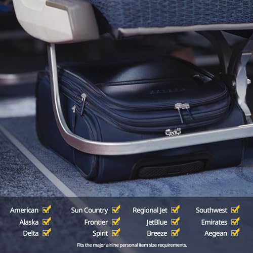 Verage Carry On Underseat Luggage with 2 Wheels & USB Port, 16 Inch Wheeled Spinner Bag Carry-on Luggages for Airlines, Lightweight Suitcase Men Women, Pilots and Crew(16-Inch Rolling Underseat Pro) - Image 3