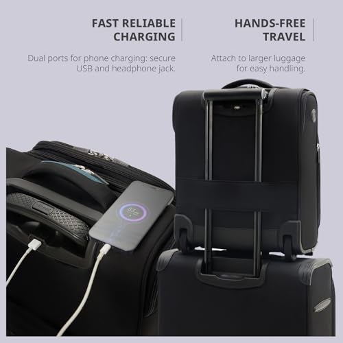 Verage Carry On Underseat Luggage with 2 Wheels & USB Port, 16 Inch Wheeled Spinner Bag Carry-on Luggages for Airlines, Lightweight Suitcase Men Women, Pilots and Crew(16-Inch Rolling Underseat Pro) - Image 5