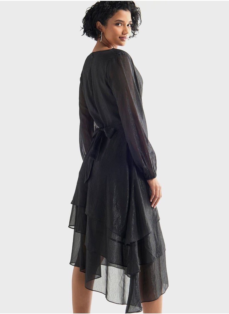 FAV - Cowl Neck Ruffle Dress - Image 1