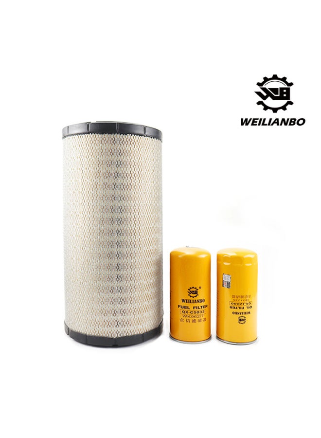 Excavator Volvo EC 200 210B Oil Diesel Air Filter Oil-water Separator Filter Maintenance Parts-Specifications:Machine Filter + Diesel Filter + Oil Water Belt Cup-color:standard  - Image 3