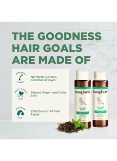 Soapbox Tea Tree Conditioner, Sulfate Free, Paraben Free, Silicone Free, Color Safe, and Vegan Hair Conditioner, 16oz Bottles (Pack of 3)  - Image 2