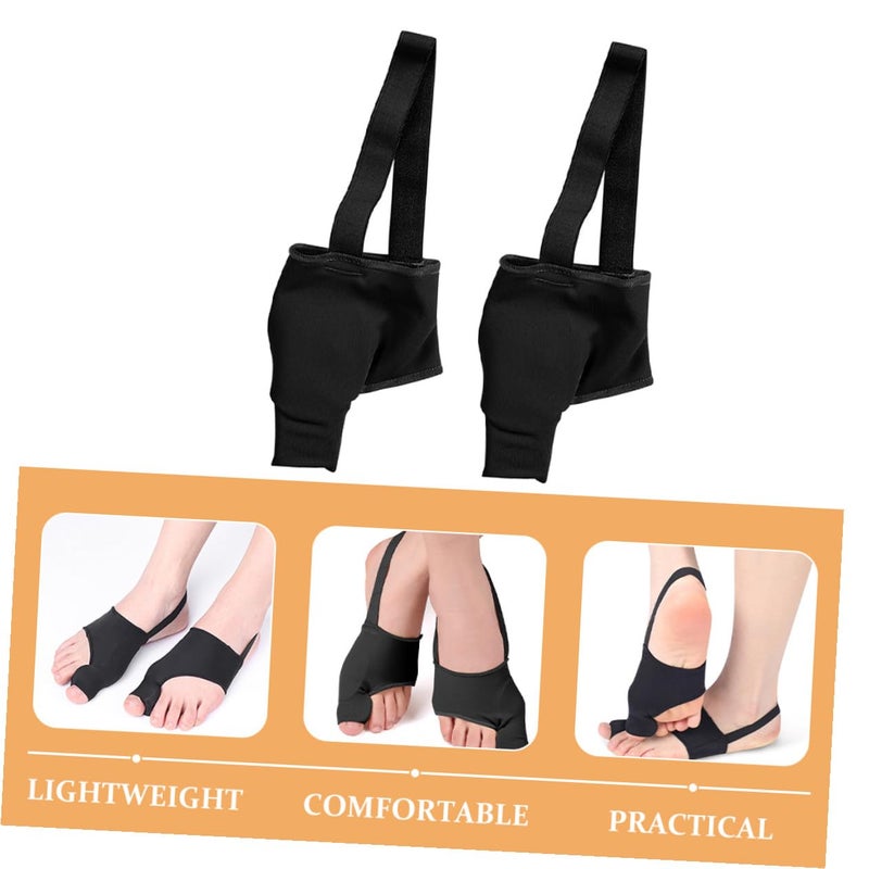 Toe Valgus Corrector Bunion Relief Foot Alignment Support Black Medium 2 Pcs - Image 4