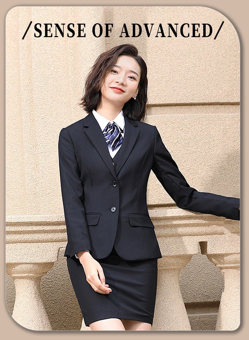 Moovant 5 Pieces Business Casual Outfits for Women, Ladies Versatile Set, Business & Casual Women's Formal Clothes Suit with Fit and Comfortable Slimming  - Image 3