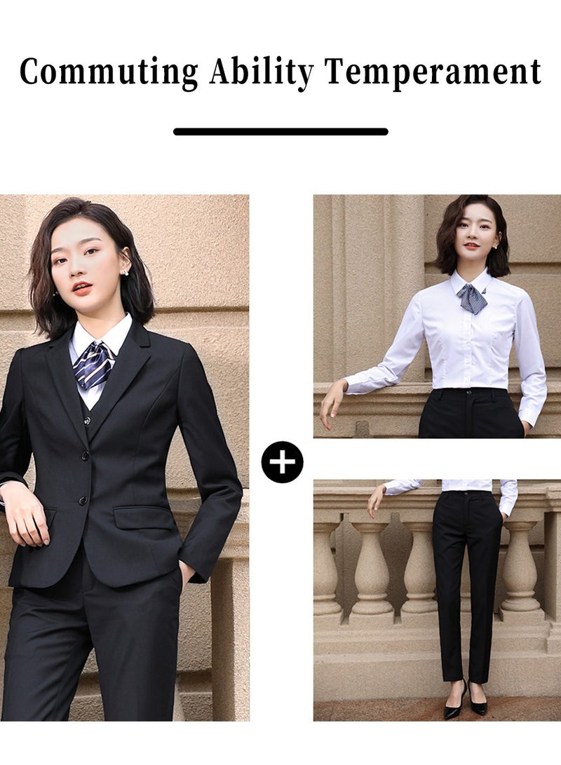 Moovant 5 Pieces Business Casual Outfits for Women, Ladies Versatile Set, Business & Casual Women's Formal Clothes Suit with Fit and Comfortable Slimming  - Image 4