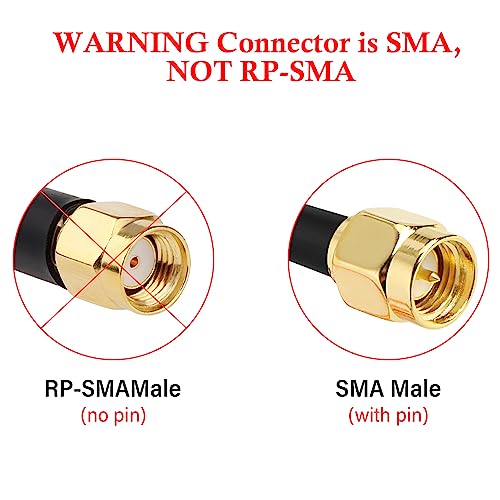 XRDS -RF RG316 SMA Male to SMA Male Coaxial Cable 6FT, Flexible SMA Extension Antenna Cable for WiFi Antenna, Router, SDR, FPV, GPS, Test Equipment - Image 3
