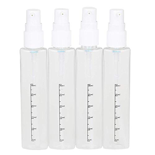 Travigo 4-in-1 Travel Bottle Dispenser, TSA Approved,Includes Four Empty Reusable 1.4 oz. (40 mL) Cosmetic Toiletry Containers for Sanitizer, Soap, Lotions, Skincare, Makeup Products (Black Pink) - Image 3