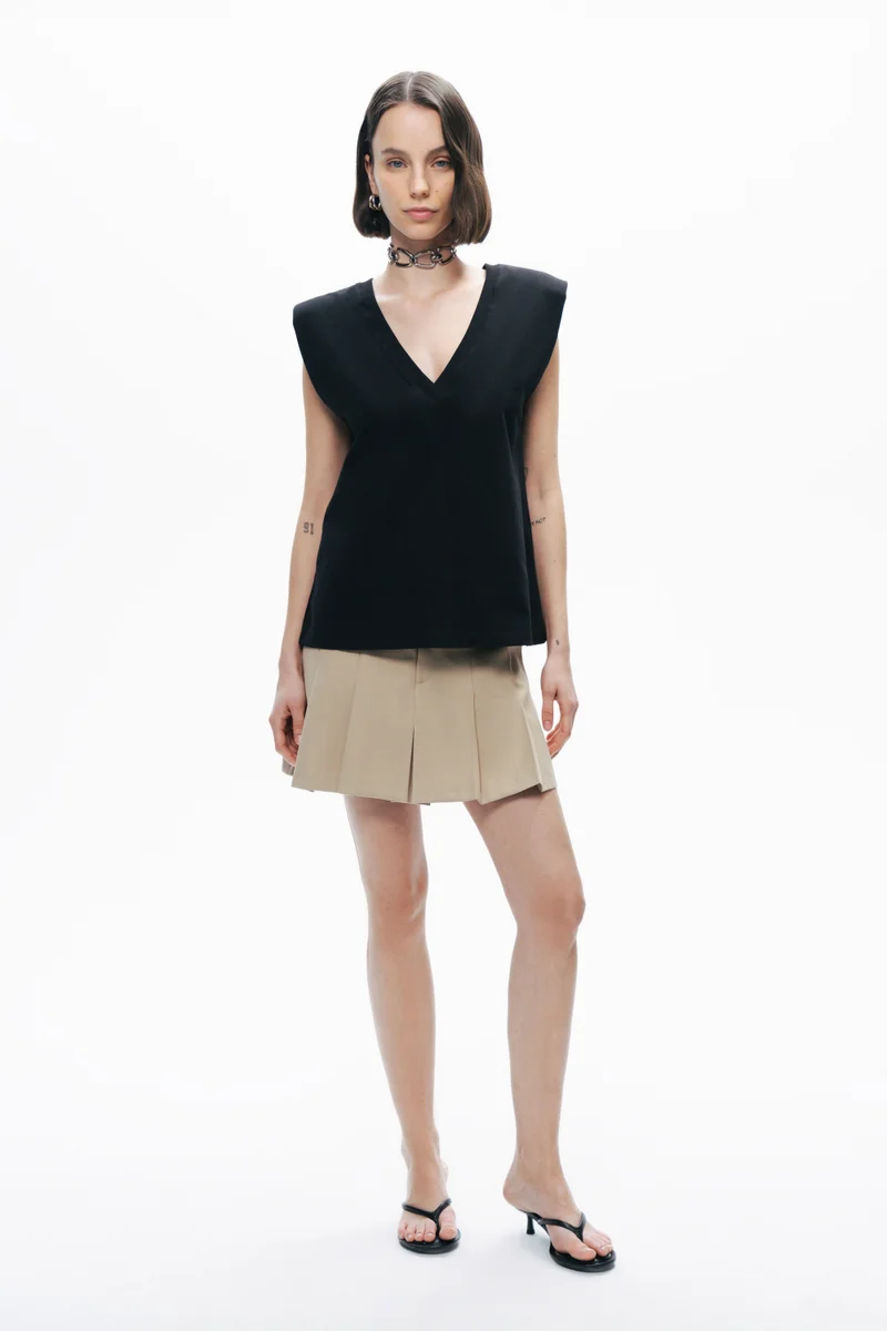نوكتورن V Neck Padded T-Shirt