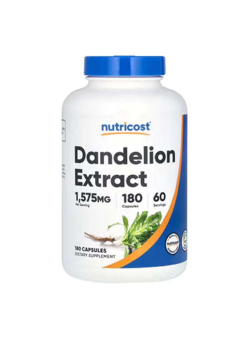 Nutricost Dandelion Extract, 180 Capsules