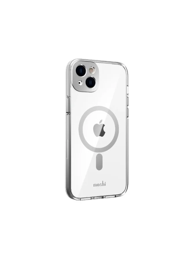 Moshi Moshi iGLAZE Apple iPhone 14 Plus 6.7" Case with MagSafe & Cam Cover - Meteorite Gray