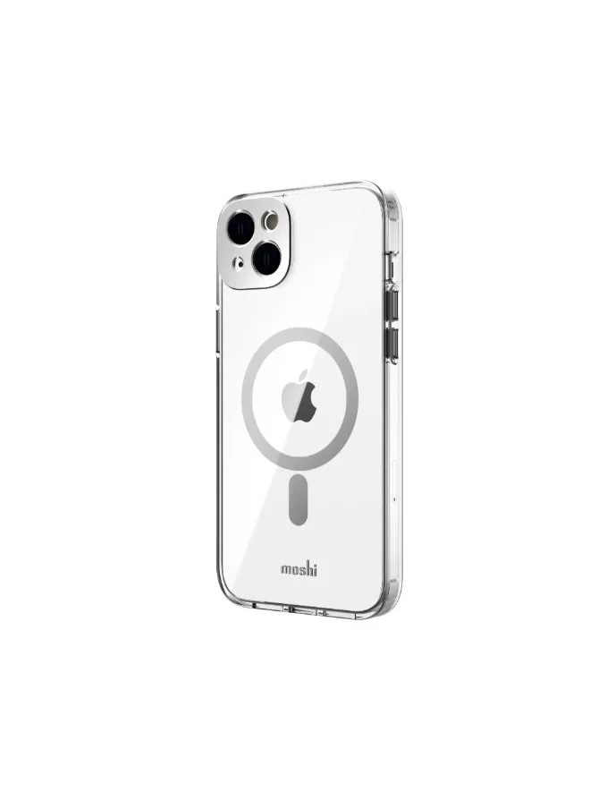 Moshi Moshi iGLAZE Apple iPhone 14 Plus 6.7" Case with MagSafe & Cam Cover - Meteorite Gray
