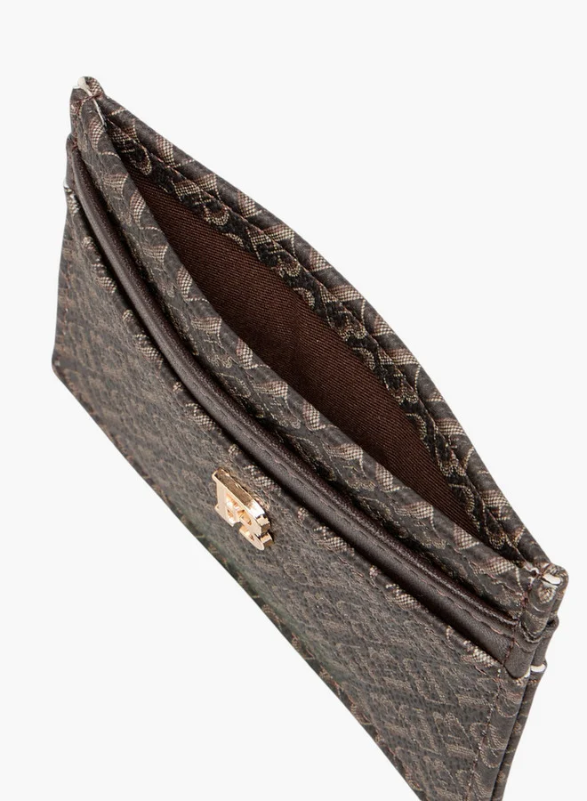 Flora Bella By Shoexpress Monogram Print Card Holder