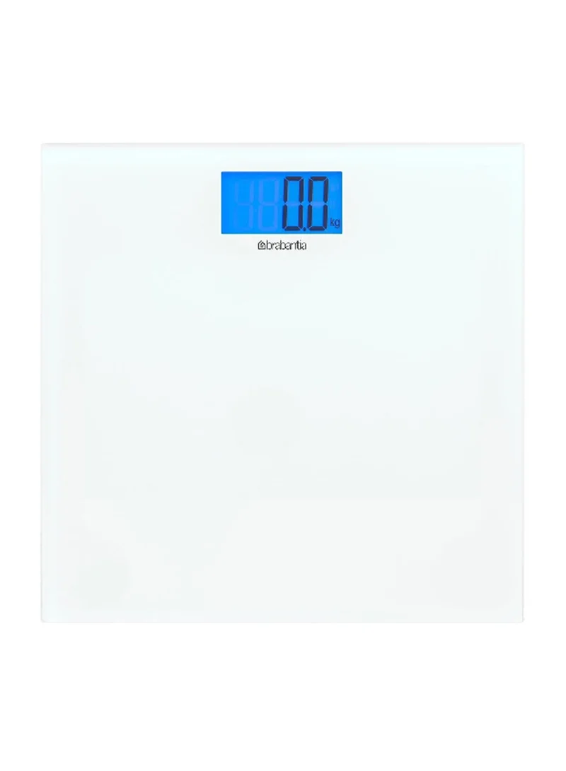 brabantia Battery Powered Easy-to-Use Non-Slip Digital Bathroom Scale White 30.6 x 3 x 29.4 cm 483127