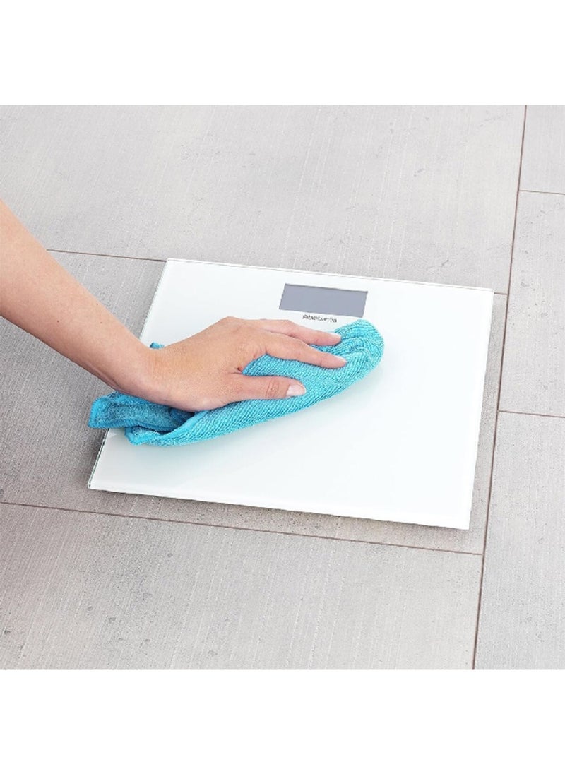 brabantia Battery Powered Easy-to-Use Non-Slip Digital Bathroom Scale White 30.6 x 3 x 29.4 cm 483127  - Image 5