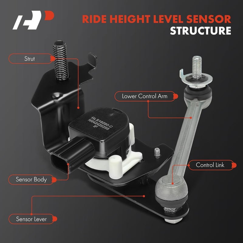 A-Premium Ride Height Level Sensor for Toyota Sequoia 2008-2013, Rear Right Passenger Side - Image 3