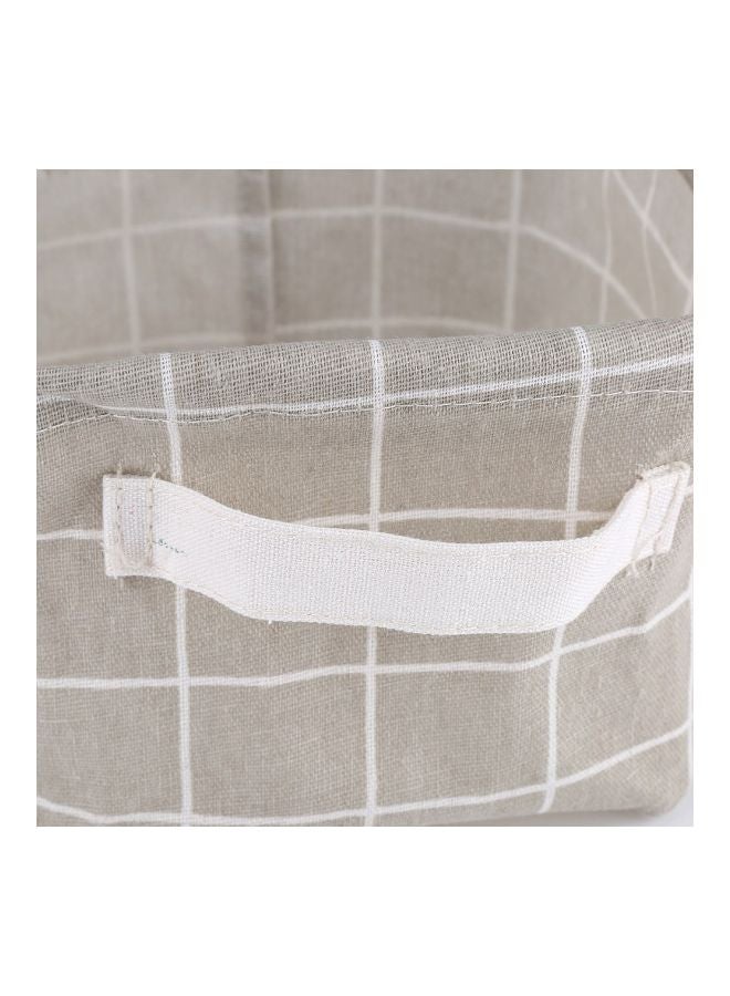 NIBEMINENT Foldable Laundry Storage Basket Grey Lattice 20x16x15centimeter - Image 4