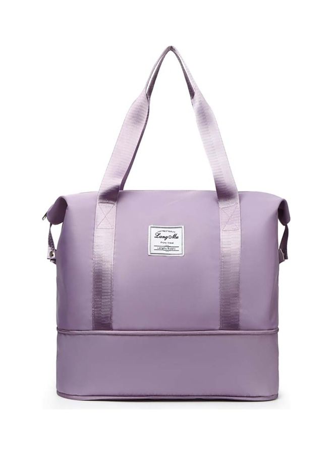 Lang Mu Fashionable Oxford Large Capacity Shoulder Bag Purple - Image 1