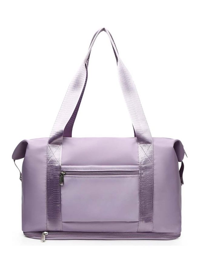 Lang Mu Fashionable Oxford Large Capacity Shoulder Bag Purple - Image 4