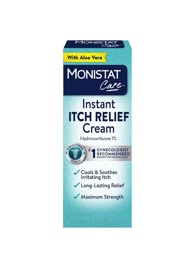 Monistat - Instant Itch Relief Cream for Women, Maximum Strength Feminine Itch Care, 1 oz - Image 1