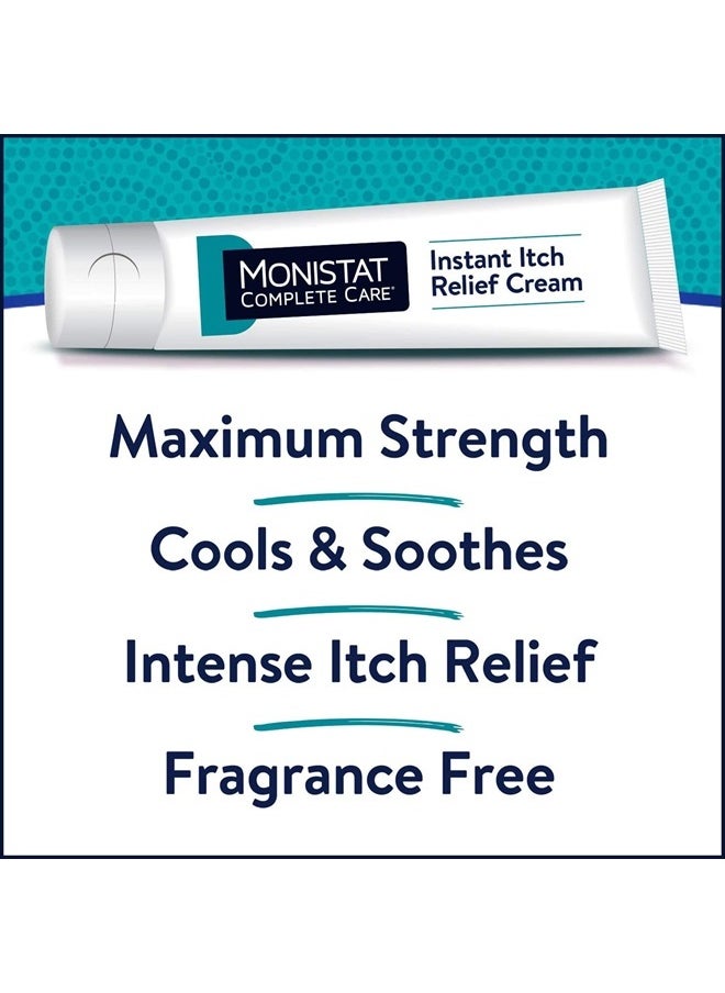 Monistat - Instant Itch Relief Cream for Women, Maximum Strength Feminine Itch Care, 1 oz - Image 1