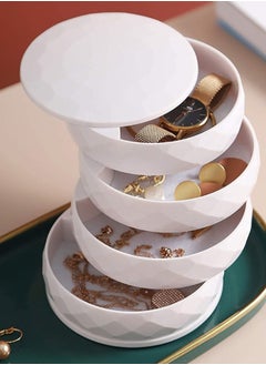 Accessories Organizer With 4 Drawers, 360 Degrees Rotatable