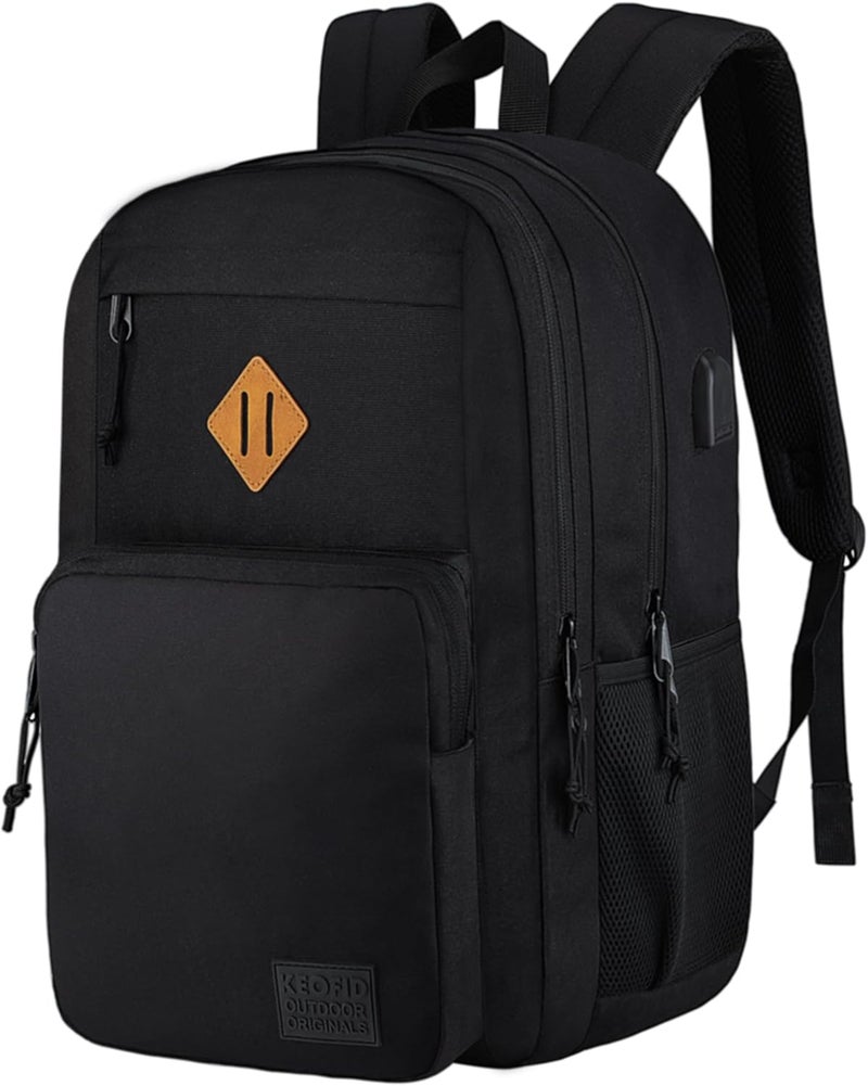 KEOFID Laptop Backpack, Travel Backpack for Men and Women, USB Charging Port - Image 1