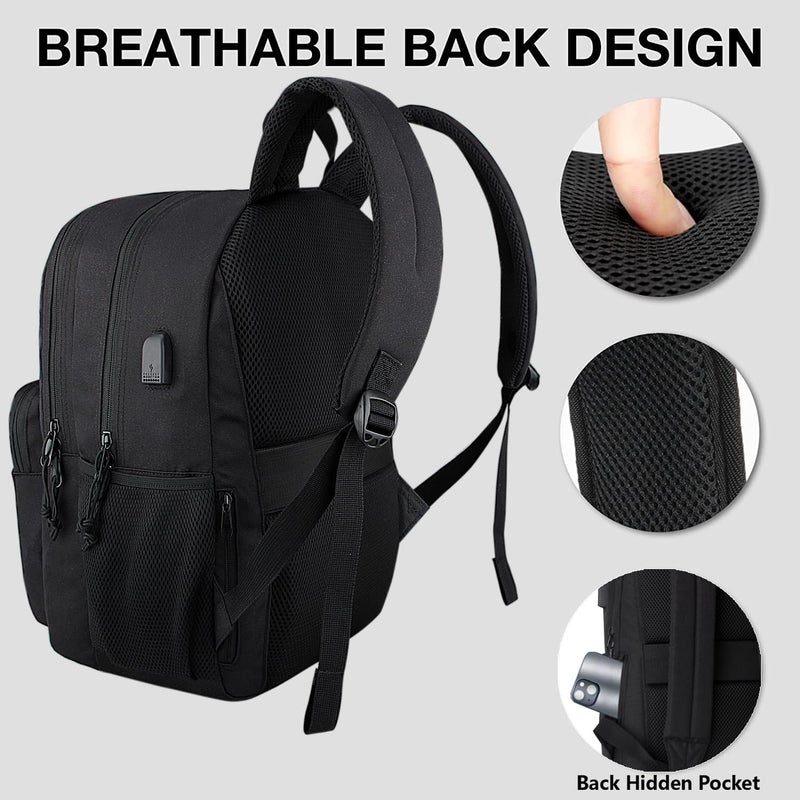 KEOFID Laptop Backpack, Travel Backpack for Men and Women, USB Charging Port - Image 4