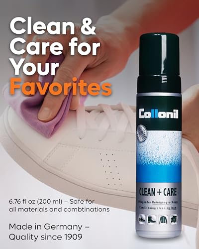 Collonil Clean Care Shoe Leather Cleaner XL 676 fl oz Cleaning Foam Sneaker Cleaner for Leather Suede Textile Synthetic Materials Universal Use Made in Germany - Image 3