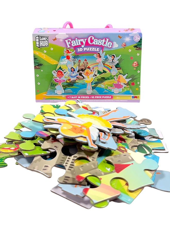 RMS 3D Fairy Castle Puzzle – Kids Brain Teaser Puzzle Toy, Educational & Travel Game - Image 1