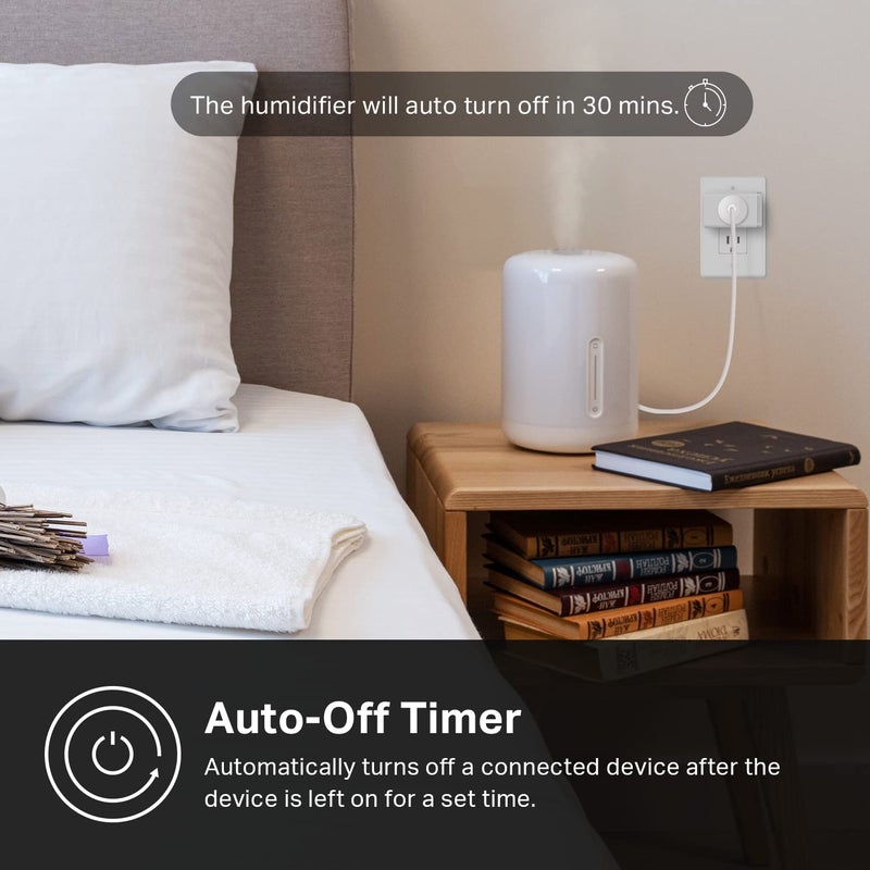 Kasa Smart Kasa Matter Smart Plug w/ Energy Monitoring, Compact Design, 15A/1800W Max, Super Easy Setup, Works with Apple Home, Alexa & Google Home, UL Certified, 2.4G Wi-Fi Only, White, KP125M (4-Pack) - Image 5
