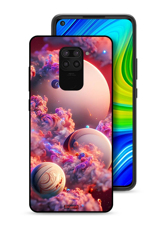 Tolwak Xiaomi Redmi Note 9 Protective Case Cover Clouds Abstract Art  - Image 1